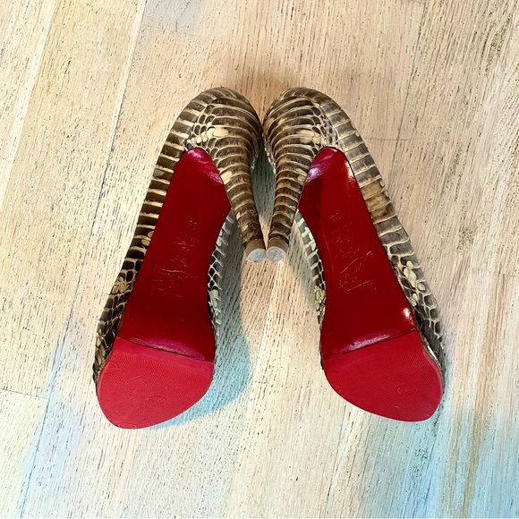💯 Authentic Louboutin Altadama Python 36 - Picture 5 of 9